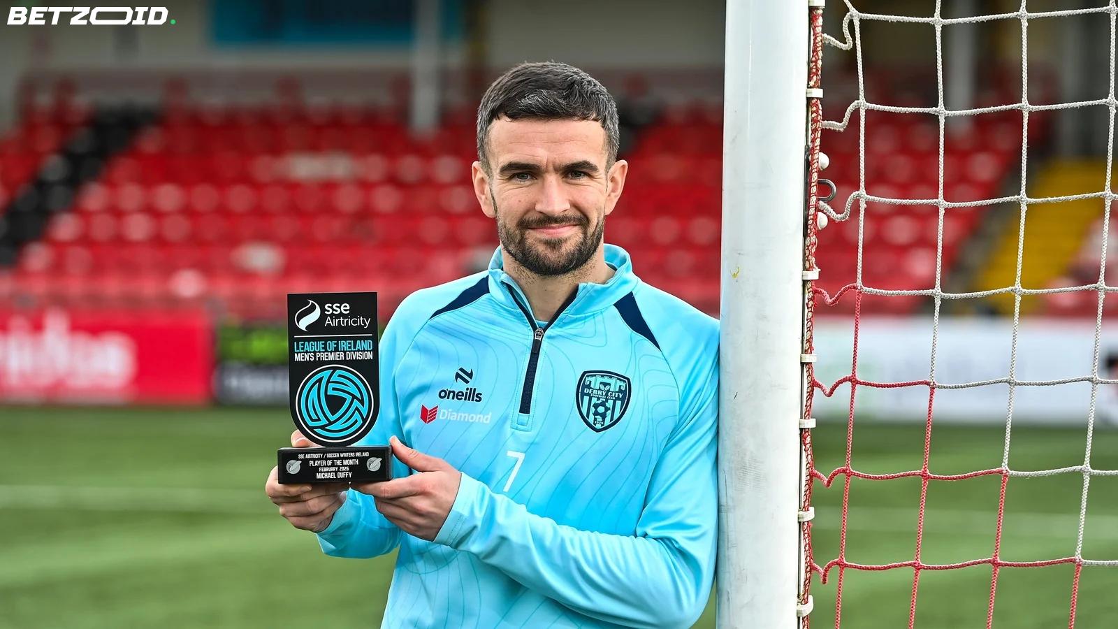 Derry City's Michael Duffy Secures February Player of the Month Honours